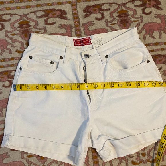 Vintage White High Waisted Shorts - Picture 6 of 6